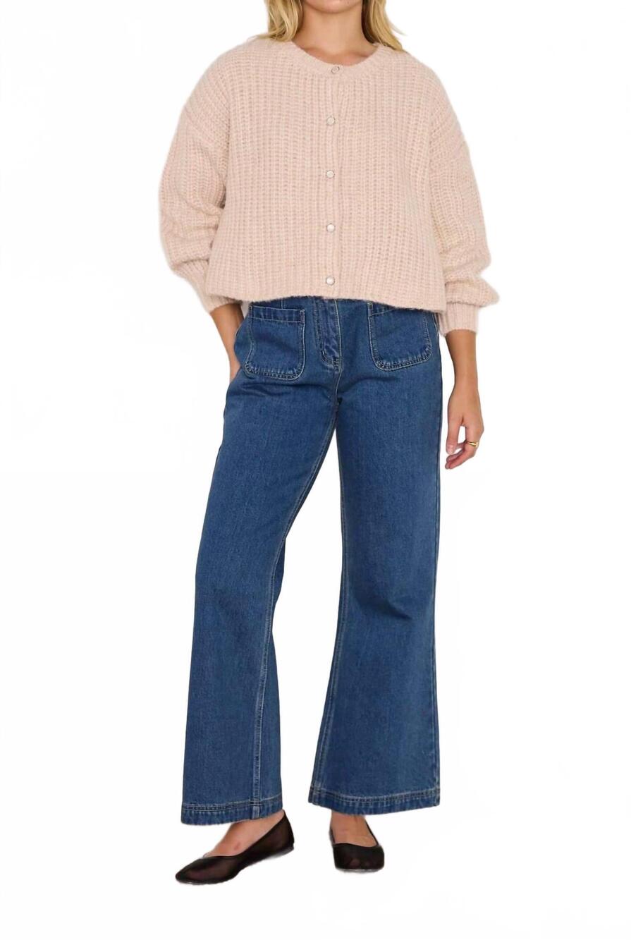 NEW MINKPINK marlo chunky sweater in blush